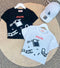 Basic Print Crop Short Sleeve T-Shirts
